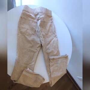 Plaid yellow Maxwell pants size 25
